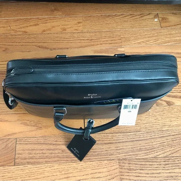 Ralph Lauren Smooth Leather Commuter Bag
Men's Black Leather Briefcase NWT - Picture 8 of 13